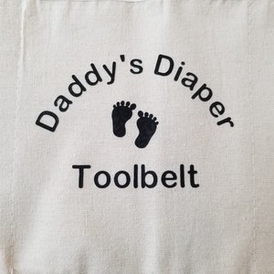 Daddy diaper tool belt, first time dad gift, gag gift, dad to be image 3