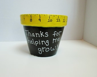 End of the year teacher gift flower pot teacher appreciation teacher gift