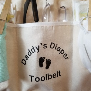 Daddy diaper tool belt, first time dad gift, gag gift, dad to be image 5