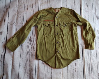 1978 BSA Jersey Boy Scouts Camisa de manga larga 70s Vtg Camp 11