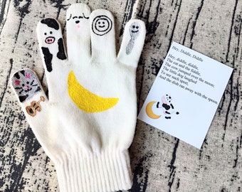 Hey, Diddle, Diddle hand puppet, stoy telling puppet, education puppet, nursery rhyme puppet