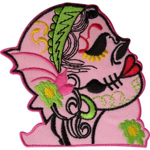 Gypsy Patch Broderad Stryk-Sy-På Klädväska Blomma Tatuering Broderi Badge