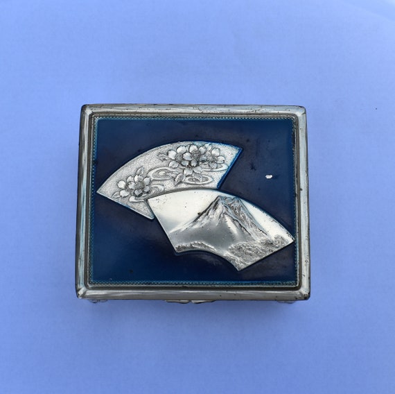 Vintage CIGARETTE Case Occupied Japan Silver Plat… Gem