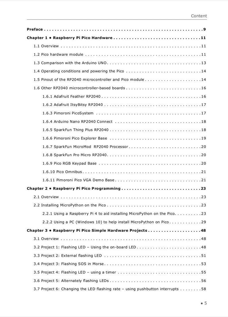 Raspberry Pi Pico Essentials: Program, Build, And Master Over 50 Projects With Micropython (2022) image 2