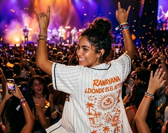 Rawayana Inspired Baseball Jersey, ¿Dónde Es El After? Graphic Jersey, Latin Music Fan Jersey, Reggae Concert Outfit, Gift for Music Lovers