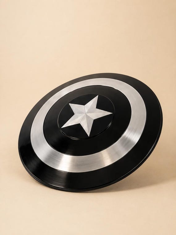 Medieval Steel Shield – Round Metal Shield Wearable Cosplay Shield LARP Costume Halloween Armor & Wall Display