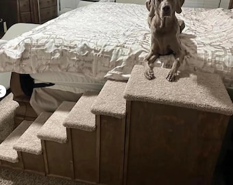 Pet steps 30" tall x 60" long 16" wide 6 step with window seat