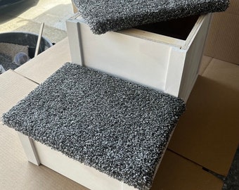 Pet Step 24" tall x 24" deep  16" wide  2 Step  removable storage lid