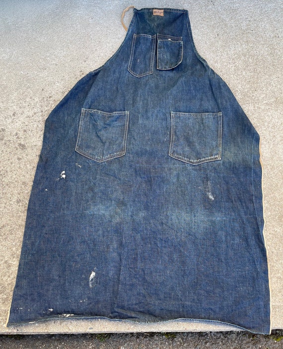 Vintage Hercules denim craftsman work wear apron 1
