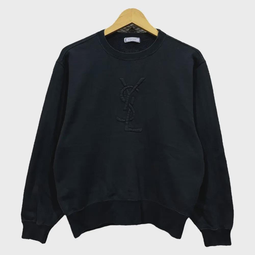 Yves Saint Laurent Sweatshirt - Etsy