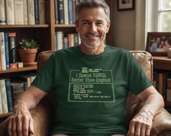 COBOL Programmer Shirt, Vintage Computer Science Tee, Retro Tech Apparel