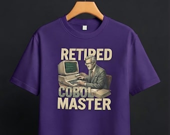 Camiseta de Maestro COBOL jubilado, regalo retro para programadores de mainframe