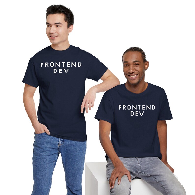Camiseta Frontend Dev Pixel Font, Regalo para Desarrolladores Web, Camiseta Unisex de Algodón imagen 7
