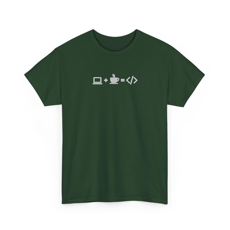 Minimalist Laptop Coffee Code Tee, Programmer Gift, Software Engineer Apparel image 6