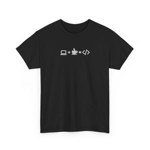 Minimalist Laptop Coffee Code Tee, Programmer Gift, Software Engineer Apparel image 5