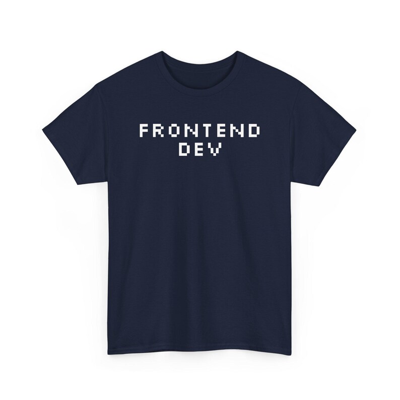 Camiseta Frontend Dev Pixel Font, Regalo para Desarrolladores Web, Camiseta Unisex de Algodón imagen 9