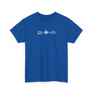 Minimalist Laptop Coffee Code Tee, Programmer Gift, Software Engineer Apparel image 8