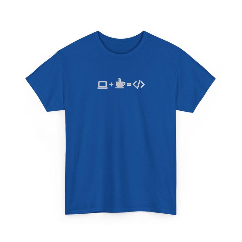 Minimalist Laptop Coffee Code Tee, Programmer Gift, Software Engineer Apparel image 8