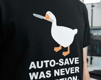 Camiseta de editor de vídeo, Camiseta "El guardado automático nunca fue una opción", Camiseta divertida para editores, Regalo para editores de vídeo, Ropa para creadores de contenido, Regalo con humor para editores