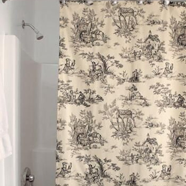 Fabric Shower Curtains Etsy