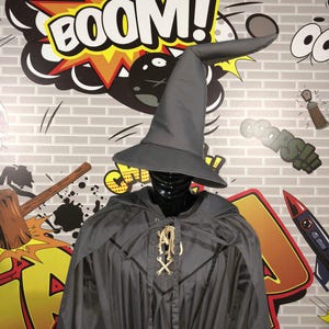 Gandalf the Grey Wizard inspired Cosplay Costume – Wizard Robe, Hat, Belt & Bag (handmade) image 20
