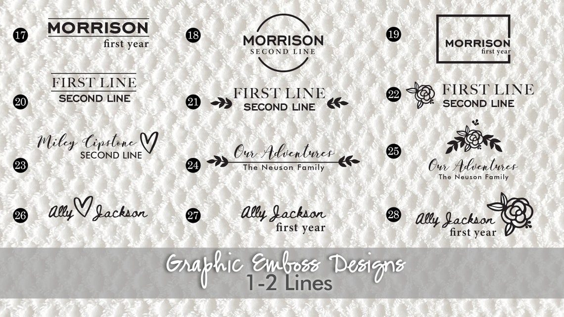 Custom Vinyl Embossing Add-on - Etsy