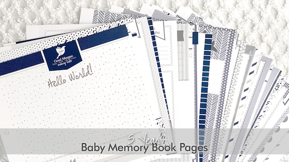 5 Year Baby Memory Book Printed Pages