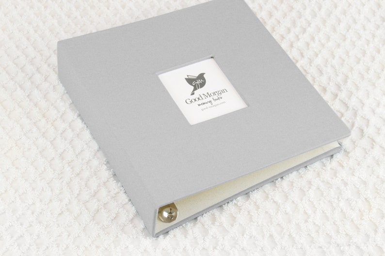 Fabric 3ring Binder Solid Grey Etsy