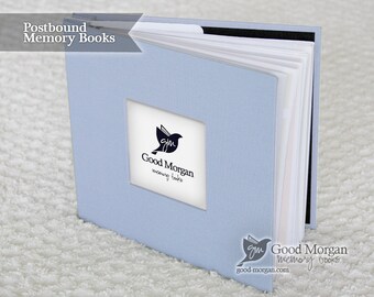 Baby Memory Book. Baby Shower Gift. Simple Baby Book. Gift for Moms - Soft Blue