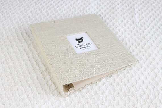 12x12 Fabric Scrapbook Binder Album Forest Green 
