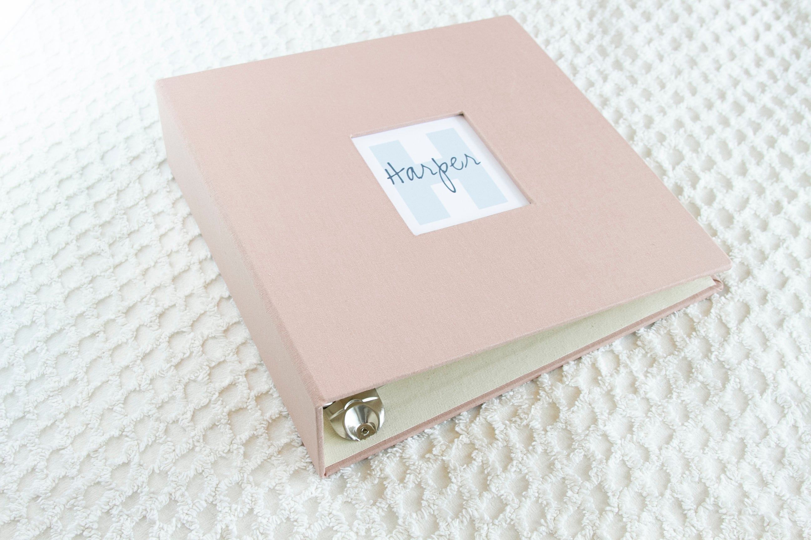 Personalized 12x12 Album, Scrapbook, Memory Book, or Presentation Book, 3  Ring Binder with 2 Rings