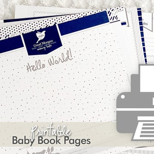 Pagine di libri per bambini stampabili - Single Baby, Twins e versioni adottate