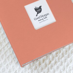Baby Memory Book Custom 5 Year Baby Memory Album Scrapbook  - Mango Cream