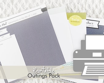 Printable Memory Book Pages  - Outings Pack