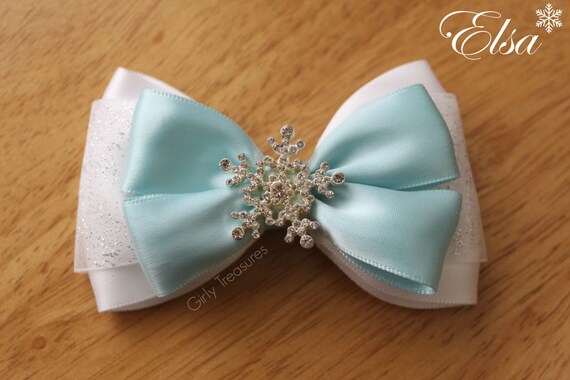 TURQUOISE SATIN RIBBON 3 INCH HAIR BOW ELASTIC FROZEN HEADBAND BABY GIRLS NEW