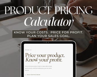 Small Business Pricing Calculator | Profit Tool (Digital Access)