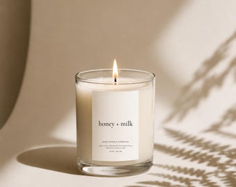 Modern Candle Label Template | Editable Canva Design (Digital Download)