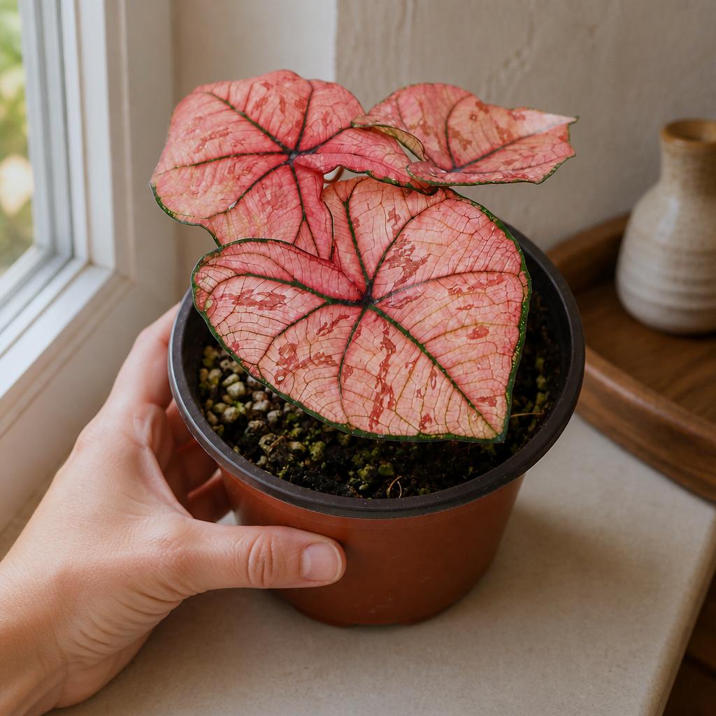 Alocasia bambino pink variegated - Etsy 日本