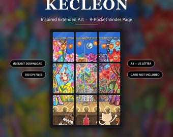 Kecleon 088/076 Delta Reign Inspired Extended Art | 9 stron segregatora kieszonkowego | Stojak na karty TCG | Wersja do pobrania w wersji cyfrowej