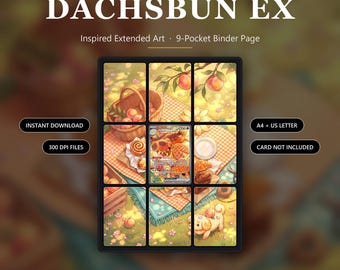 Dachsbun EX Inspired Extended Art 9-Pocket Binder Page (Digital Download)