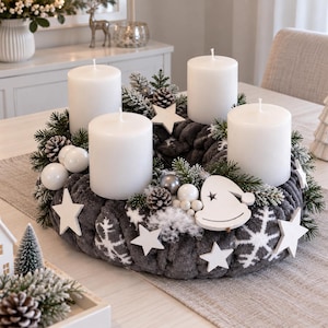 Künstlicher adventskranz