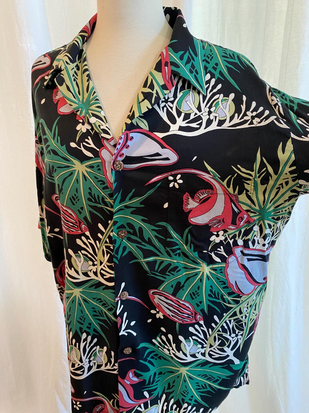 Chemise Hawaïenne Levi's Vintage Clothing 1950s - Rayon, Taille L, Neuve Sans étiquette - SS15