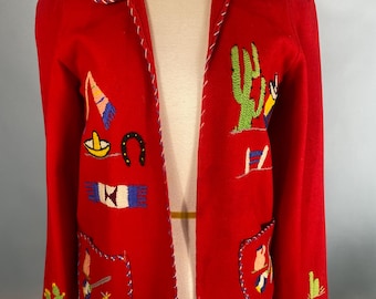 Vintage 1940s/50s Mexican Souvenir Jacket - Etsy