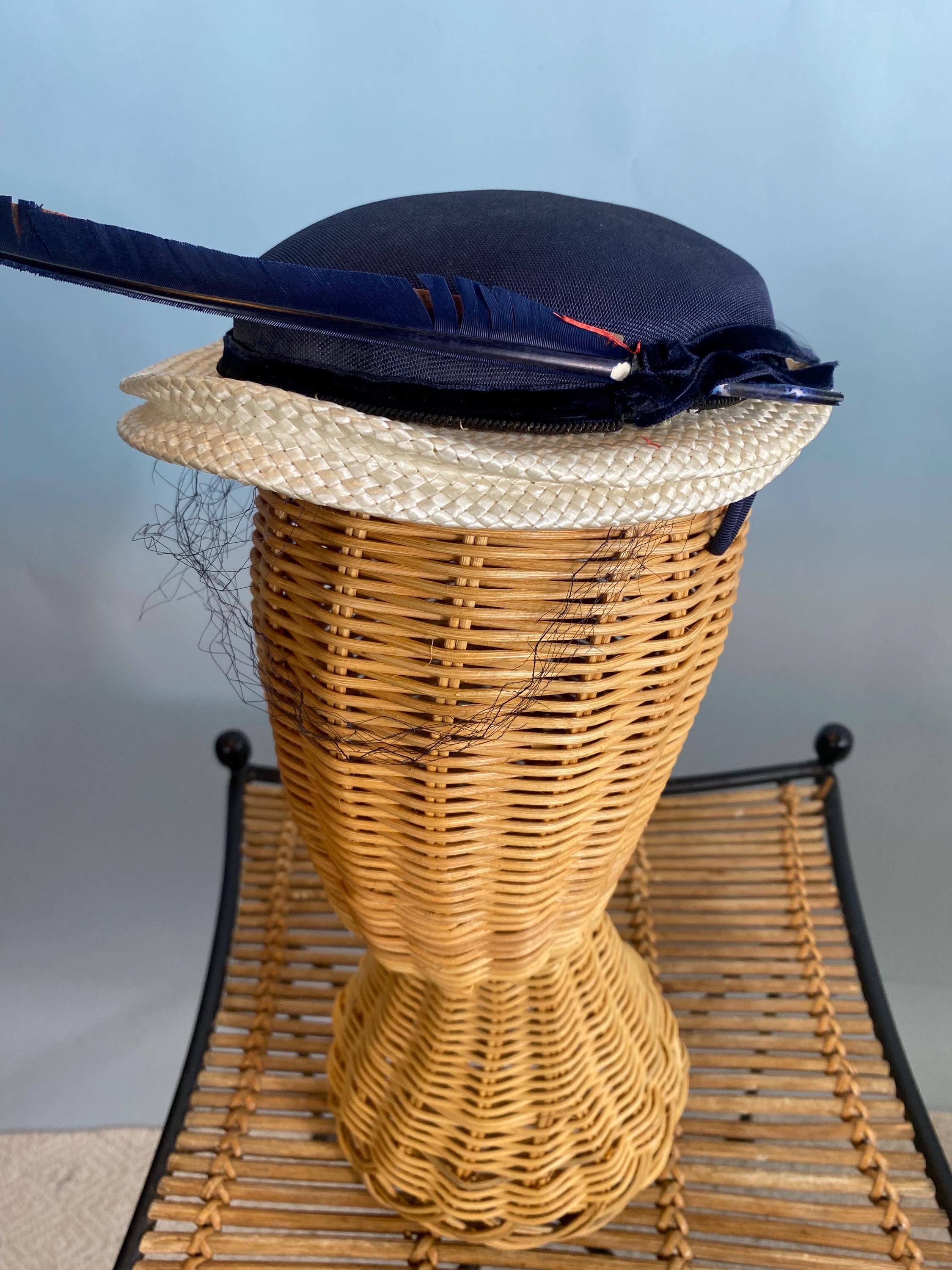 1950s White Feather Hat - Etsy