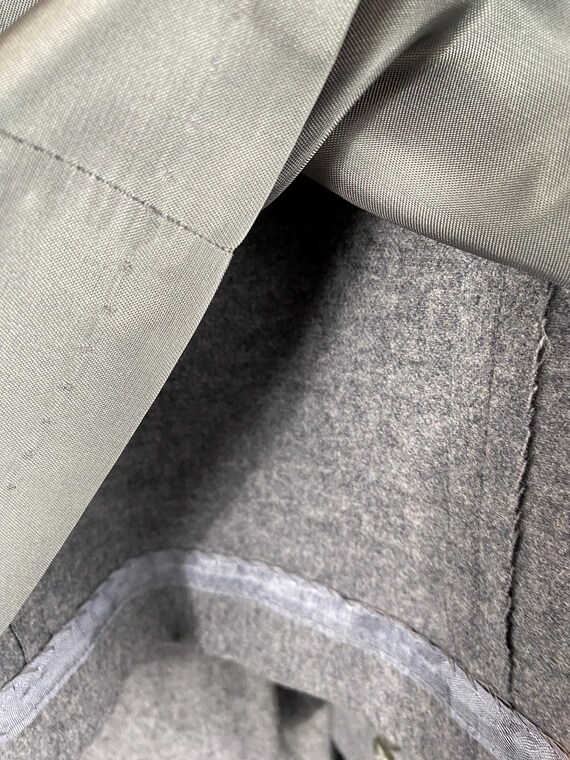 Vintage Pendleton Gray Fully Lined Pleated Wool S… - image 14