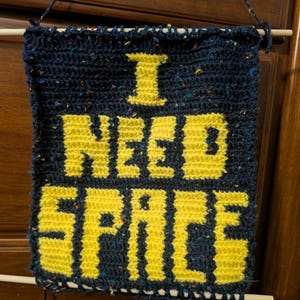 I Need Space Grid Pattern