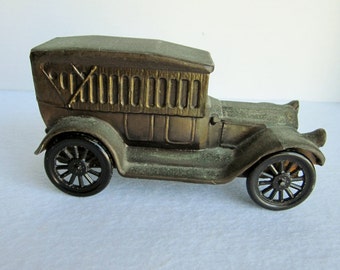 Brass Car Bank Etsy
