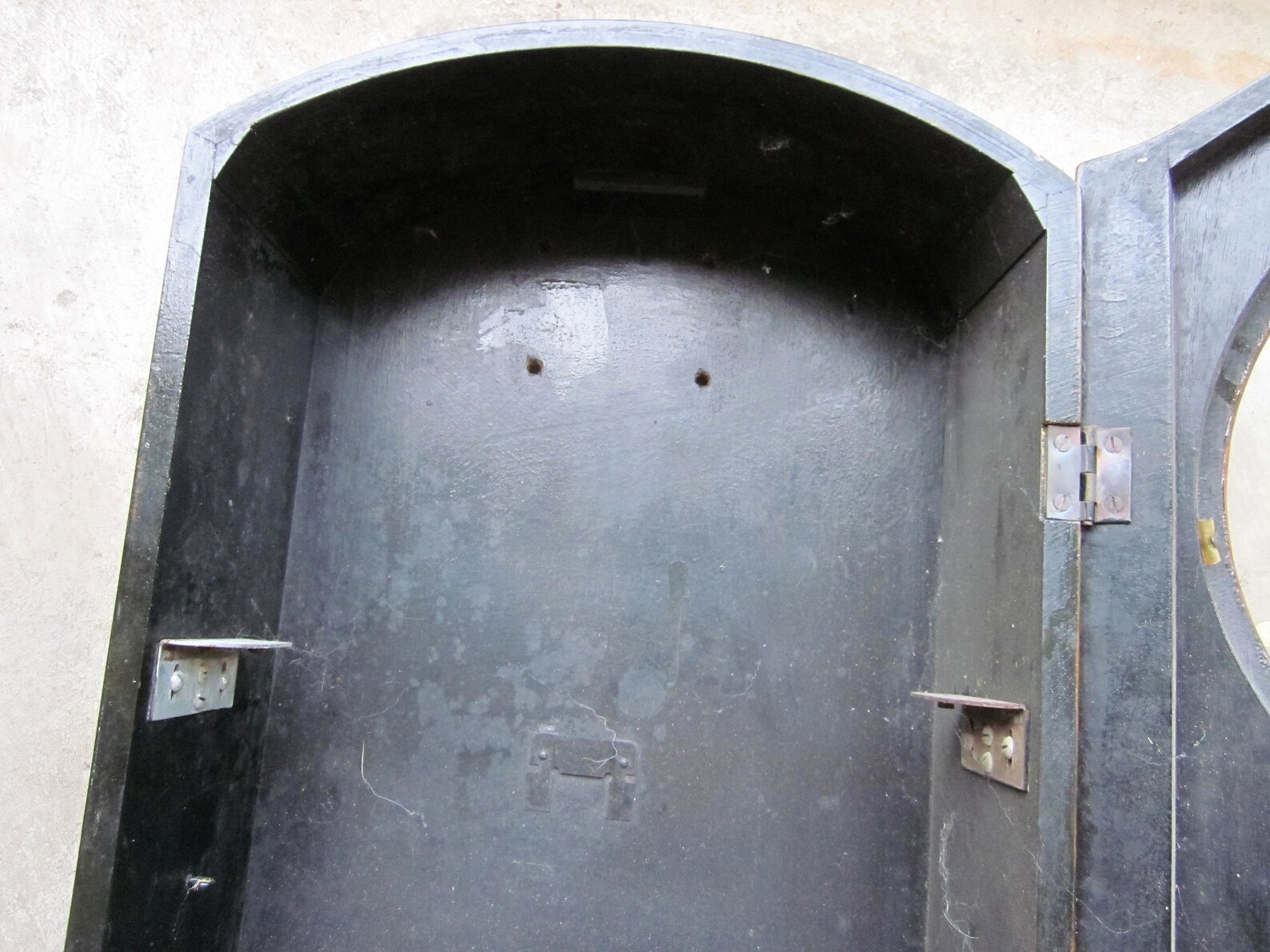 Antique Empty Wooden Clock Case Made In Germany Hanging Etsy