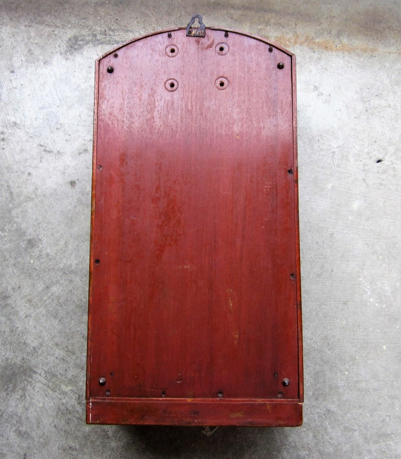 Antique Empty Wooden Clock Case Made in Germany Hanging Etsy