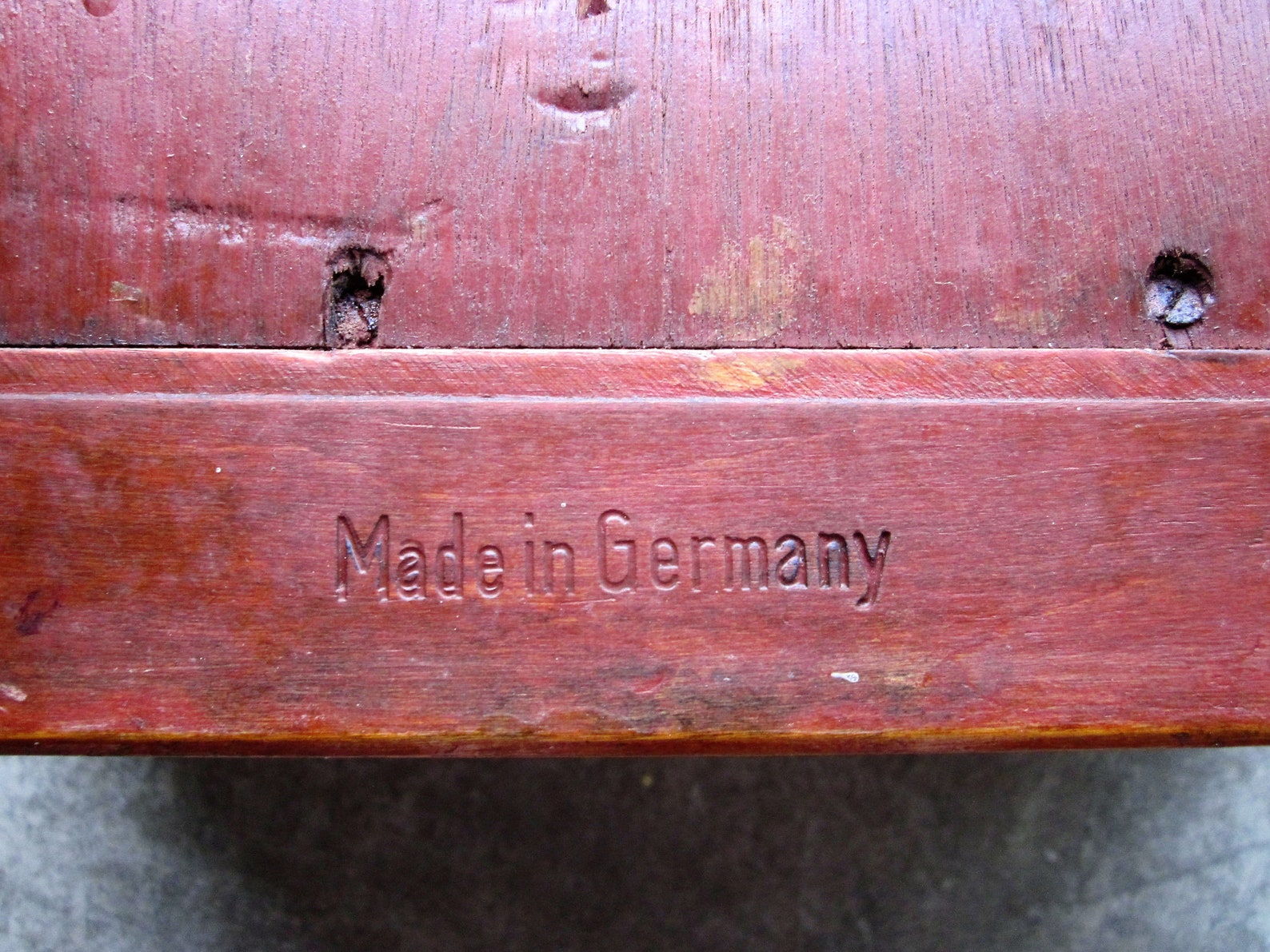 Antique Empty Wooden Clock Case Made In Germany Hanging Etsy